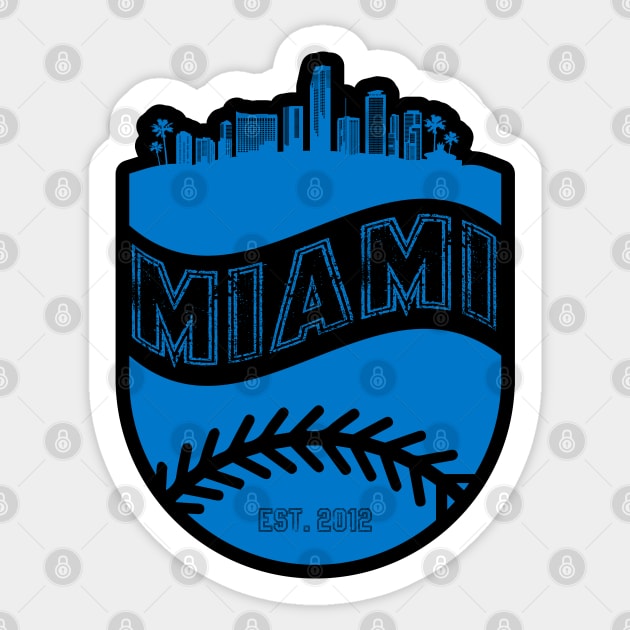 Miami Baseball 02 Sticker by Juancuan